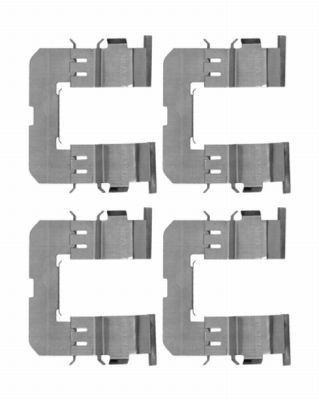 HELLA Kit accessori, pastiglia freno 8DZ 355 204-361 8DZ 355 204-361 costo Kit accessori, pastiglia freno MAZDA 3 HELLA