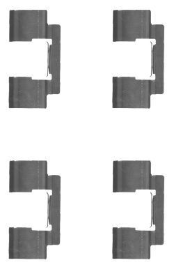 HELLA Sada príslużenstva oblożenia kotúčovej brzdy 8DZ 355 204-611 8DZ 355 204-611 Sada príslużenstva oblożenia kotúčovej brzdy CHRYSLER 300 HELLA