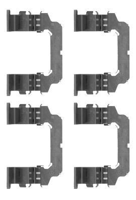 HELLA Monteringssats, bromsbelägg 8DZ 355 204-621 8DZ 355 204-621 HELLA monteringssats, bromsbelägg Nissan PICK UP