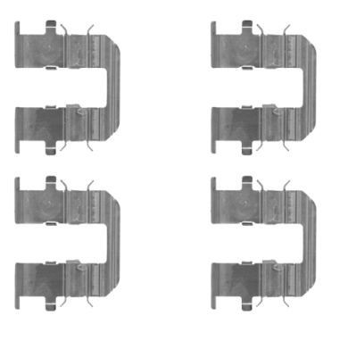 HELLA Kit d'accessoires, plaquette de frein à disque 8DZ 355 204-661 Kit d'accessoires, plaquette de frein à disque HELLA KIA 8DZ 355 204-661