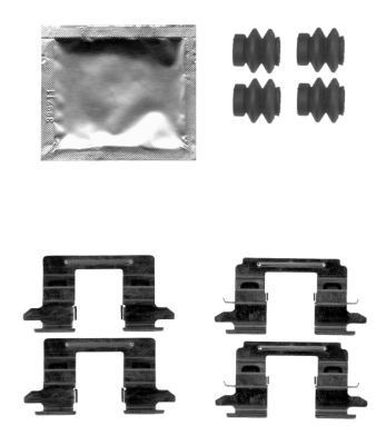 HELLA Monteringssats, bromsbelägg 8DZ 355 205-201 8DZ 355 205-201 HELLA monteringssats, bromsbelägg NISSAN PICK UP