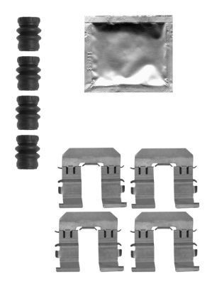 HELLA Kit accessori, pastiglia freno 8DZ 355 205-271 8DZ 355 205-271 costo Kit accessori, pastiglia freno JAGUAR XF HELLA