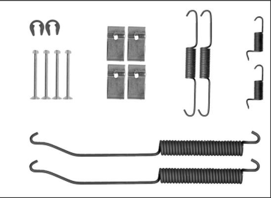 HELLA Toebehoren, remschoen 8DZ 355 205-871 HELLA 8DZ 355 205-871 Rem montageset Renault Master 2 Van originele prijs