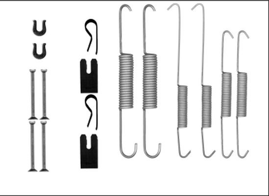 HELLA Monteringssats, bromsbackar 8DZ 355 206-031 8DZ 355 206-031 Monteringssats bromsbackar HELLA TOYOTA AYGO