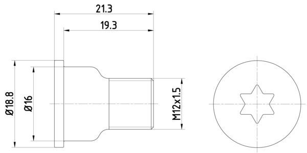 HELLA Βίδα, δισκόπλακα 8DZ 355 209-051 Βίδα, δισκόπλακα HELLA Peugeot 306 8DZ 355 209-051