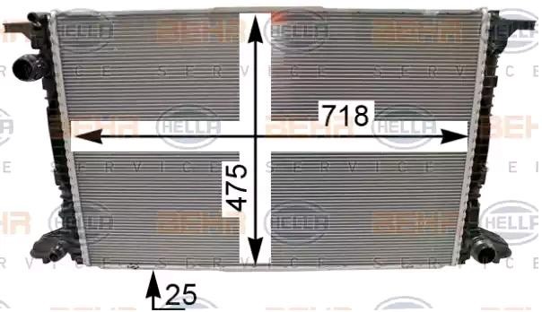 HELLA Radiatore motore 8MK 376 990-041 8MK 376 990-041 Radiatore HELLA AUDI COUPE costo