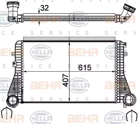 HELLA Intercooler 8ML 376 723-544 Radiator intercooler HELLA CITIGO 8ML 376 723-544 goedkoop