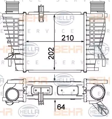 HELLA Ladeluftkühler 8ML 376 756-624 Intercooler HELLA 19 8ML 376 756-624 günstig