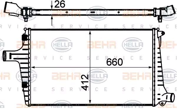 HELLA Välijäähdytin 8ML 376 776-044 8ML 376 776-044 HELLA Välijäähdytin AUDI A1