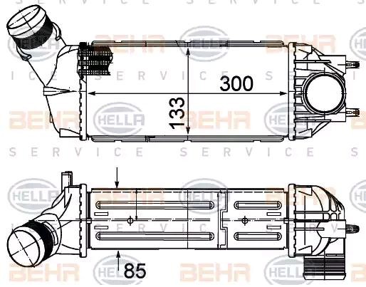 HELLA Ιντερκούλερ 8ML 376 988-104 8ML 376 988-104 Intercooler CITROËN C5 HELLA