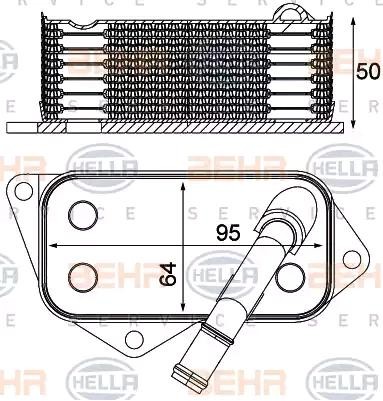 HELLA Oliekoeler 8MO 376 714-804 Olie-koeler HELLA X1 8MO 376 714-804 goedkoop