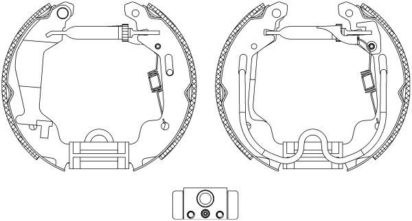 HELLA Pompe à eau 8MP 376 802-744 Volkswagen TRANSPORTER Pompe du liquide de refroidissement HELLA 8MP 376 802-744