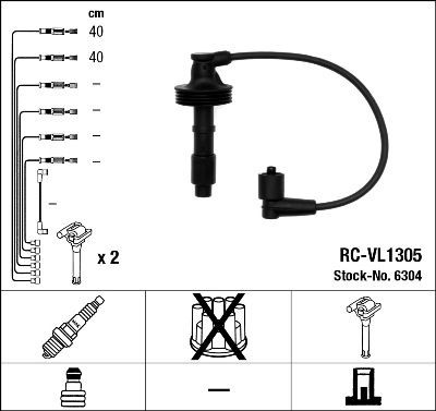 NGK Tändkabelsats 6304 VOLVO tändkabel NGK 6304