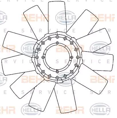 HELLA Koelventilatorwiel 8MV 376 906-641 8MV 376 906-641 HELLA Koelventilator Smart goedkoop