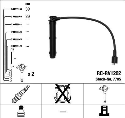 NGK Tändkabelsats 7705 LAND ROVER tändkabelsats NGK 7705