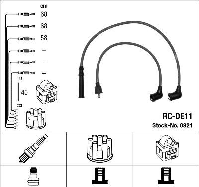 NGK Sytytysjohtosarja 8921 NGK 8921 Daihatsu Cuore 2 sytytysjohto hinta