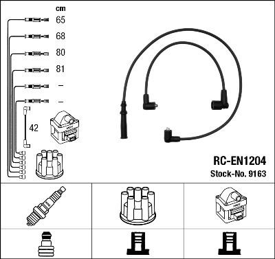 NGK Ignition Cable Kit 9163 NGK 9163 Nissan Micra 3 ignition leads cost