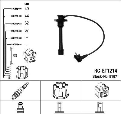 NGK Kit cavi candele 9167 9167 Cavi candele NGK TOYOTA YARIS costo