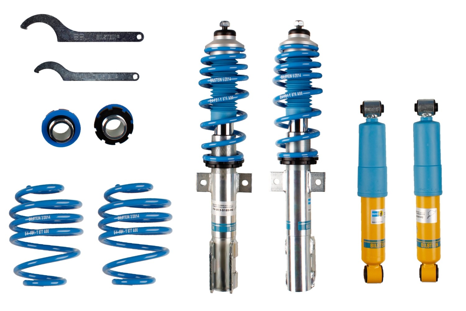 BILSTEIN Stoßdämpfer-Komplettsatz mit Federn 47-087484 BILSTEIN - B14 PSS 47-087484 Stoßdämpfer-Komplettsatz mit Federn CHEVROLET Sail Limousine Kosten
