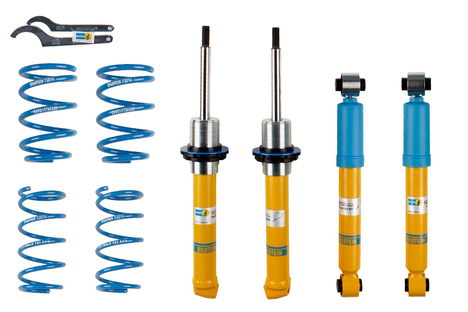 Suspension kit, coil springs / shock absorbers BILSTEIN 47-107632 BILSTEIN - B14 PSS 47-107632 SMART FORTWO 2008 suspension kit price