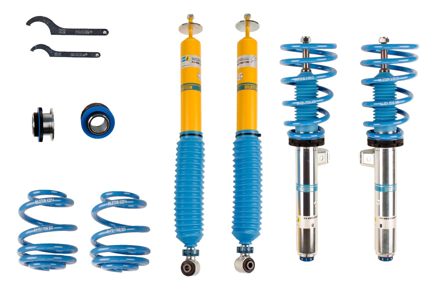BILSTEIN Σετ ανάρτησης, ελατήρια / αμορτισέρ 48-126687 Ελατήρια αμορτισέρ BILSTEIN Toyota VERSO - B16 PSS10 48-126687