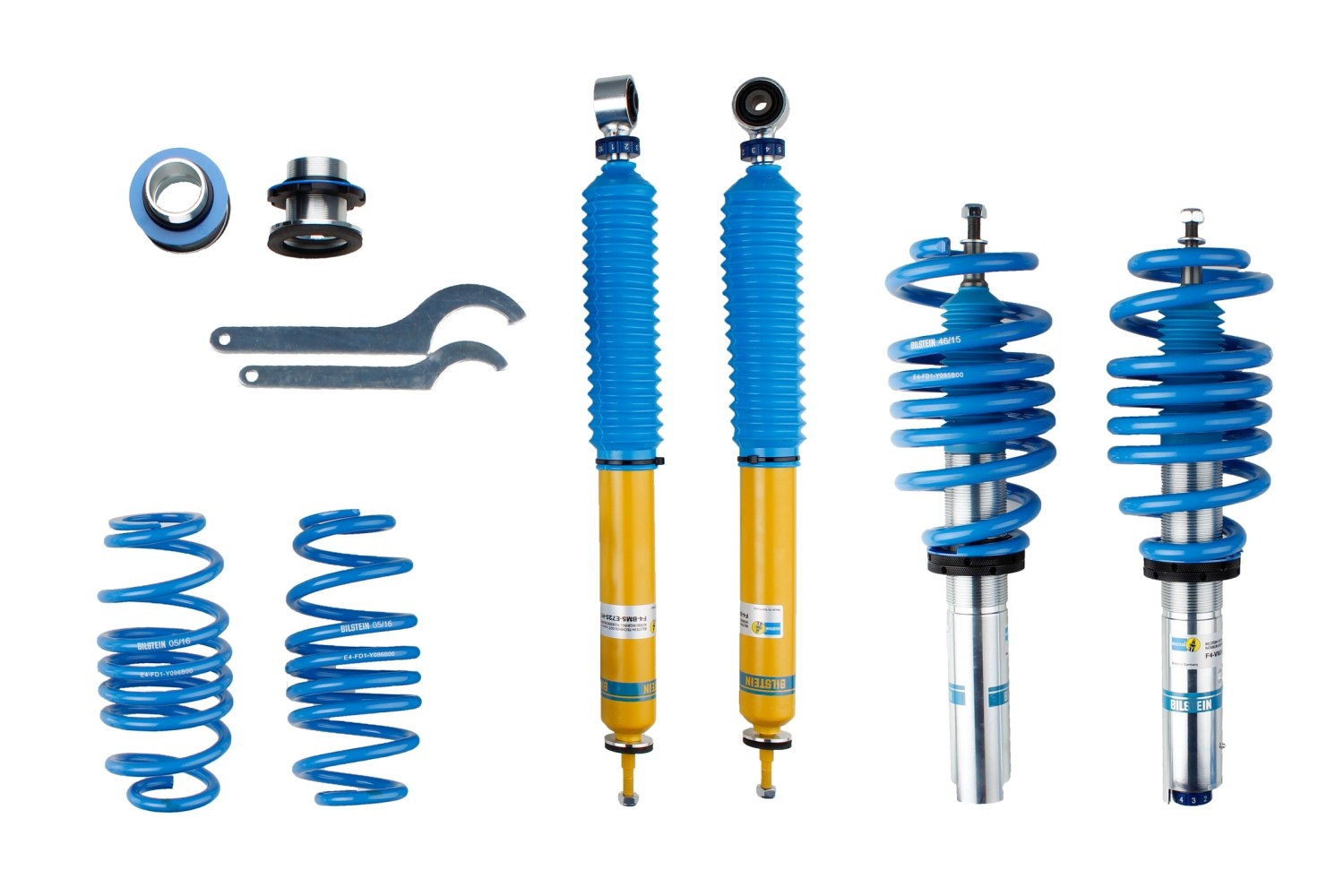 BILSTEIN Stoßdämpfer-Komplettsatz mit Federn 48-147231 48-147231 Sportfahrwerk BILSTEIN VOLVO C30