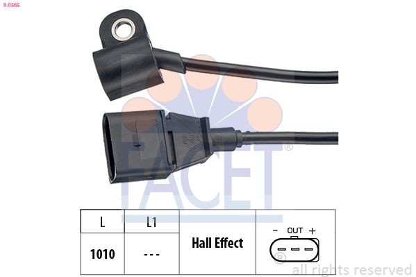 FACET Nockenwellensensor 9.0565 Nockenwellenpositionssensor FACET Volkswagen T-ROC 9.0565