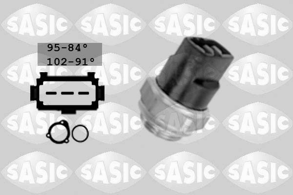 SASIC Temperature Switch, radiator fan 9000208 AUDI A6 SASIC radiator fan switch 9000208