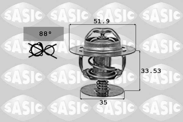 SASIC Termostat chladenia 9000719 9000719 Termostat SASIC MAZDA 6