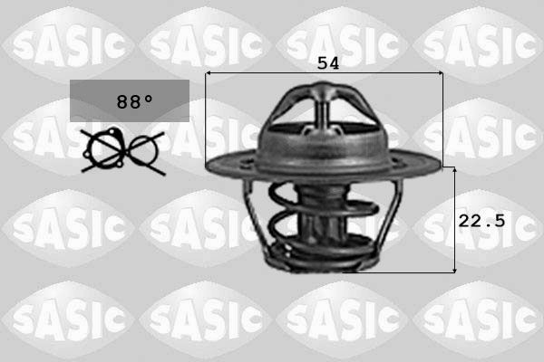 SASIC Kühlwasserthermostat 9000742 Kühler-Thermostat SASIC Audi A2 9000742