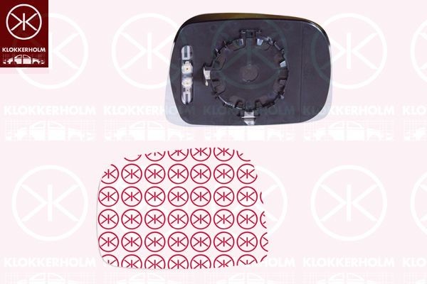 KLOKKERHOLM Sklo vonkajżieho zrkadla 90571061 90571061 Sklo spätného zrkadla VOLVO V90 Kombi KLOKKERHOLM