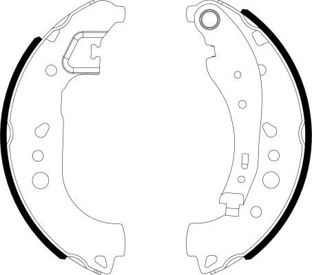 TEXTAR Piduriklotside komplekt 91081700 Trummelpiduriklotsid TEXTAR Renault SUPER 5 91081700