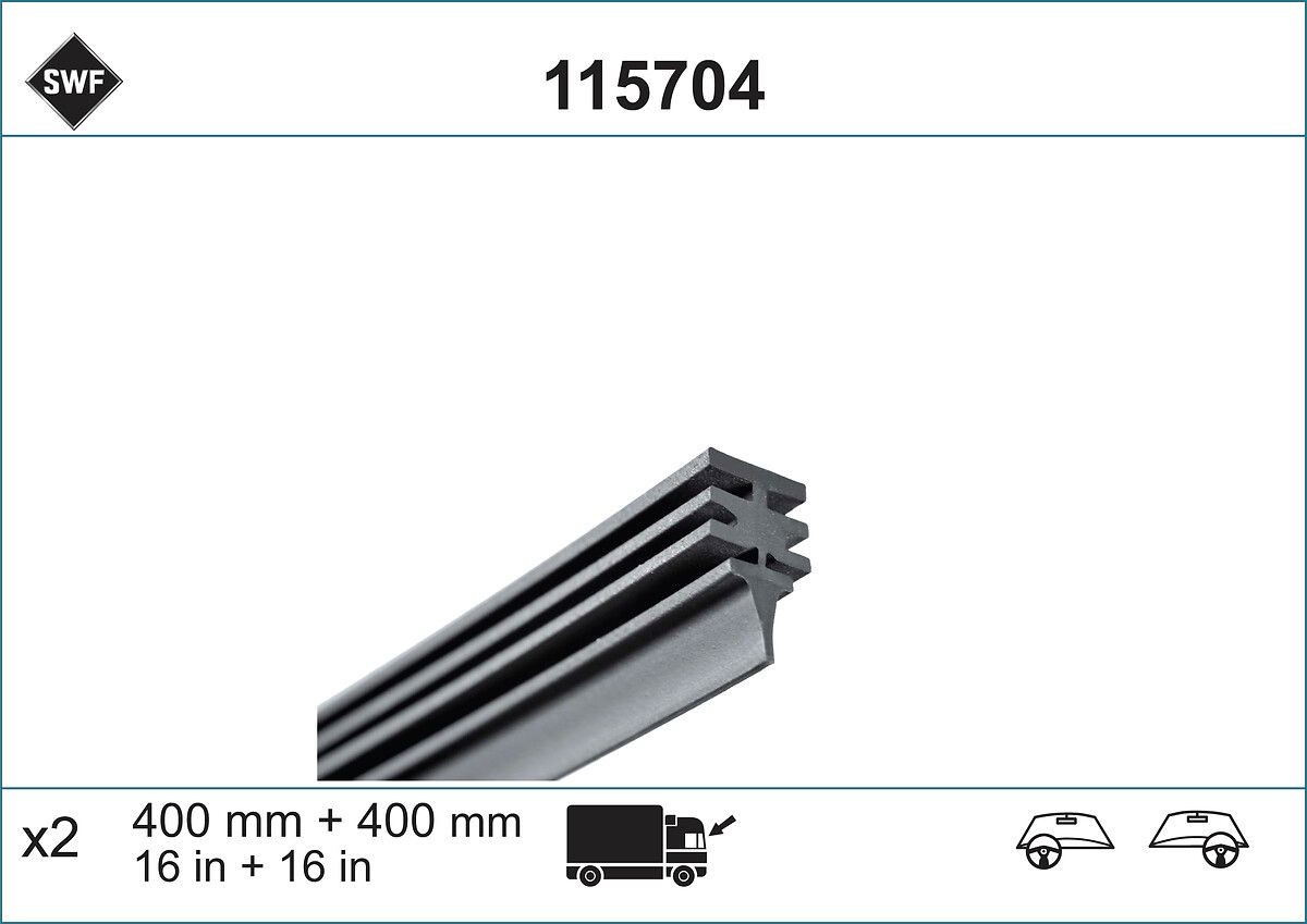 SWF Gommino tergicristallo 115704 SWF 115704 Gommini spazzole tergicristallo 238 E originale prezzo