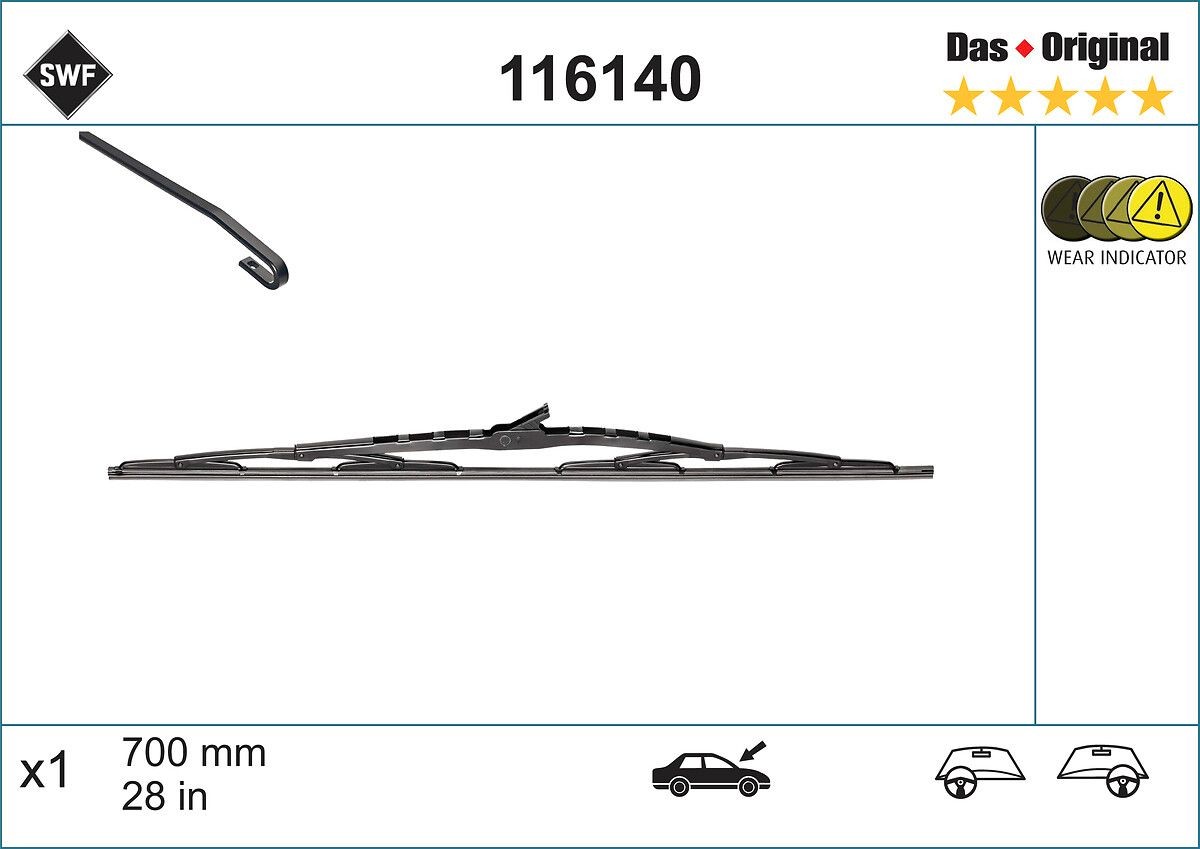 SWF Wiper blade 116140 DODGE NITRO SWF wiper blades 116140