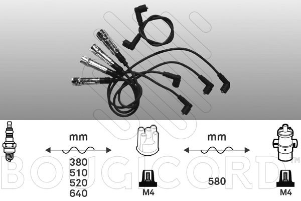 EFI AUTOMOTIVE Bougiekabels 9231 9231 EFI AUTOMOTIVE Bougiekabel Seat goedkoop
