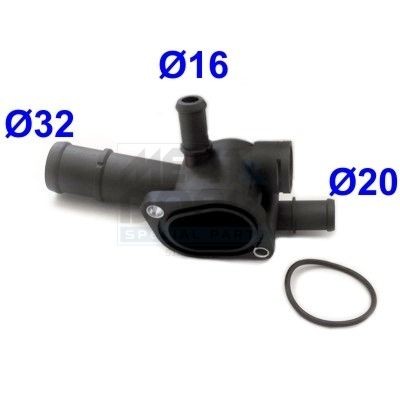 MEAT & DORIA Coolant Flange 93175 Citroen C3 MEAT & DORIA coolant flange 93175
