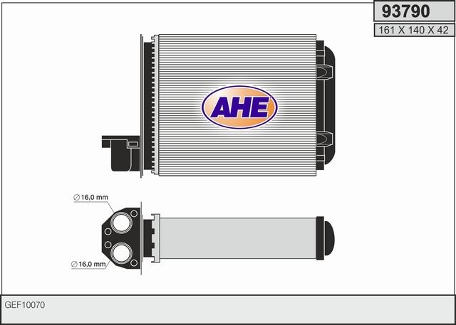 AHE Wärmetauscher 93790 AHE 93790 Heizung und Lüftung ROVER MINI 1995