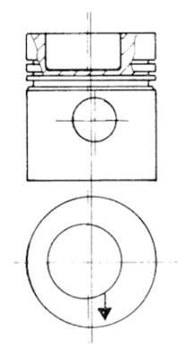 KOLBENSCHMIDT Piston 93831606 KOLBENSCHMIDT 93831606 genuine Mercedes T2/LN1 Box Body piston price