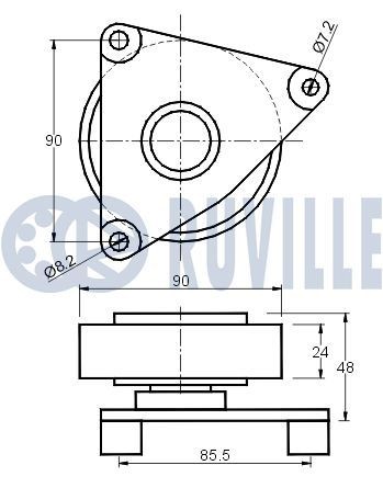 RUVILLE Bellow Set, steering 945917 DAEWOO EVANDA RUVILLE steering rack boot 945917