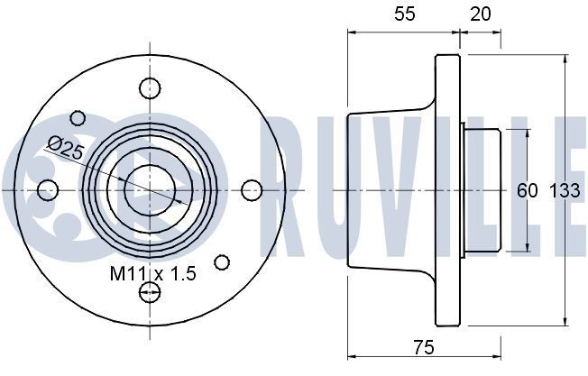 RUVILLE Manchetsæt, styretøj 946622 946622 Styretøjsmanchet VOLVO S40 RUVILLE