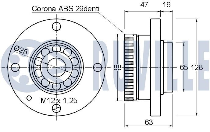 RUVILLE Manchetsæt, styretøj 947804 947804 Tandstangsmanchet VOLVO S40 RUVILLE