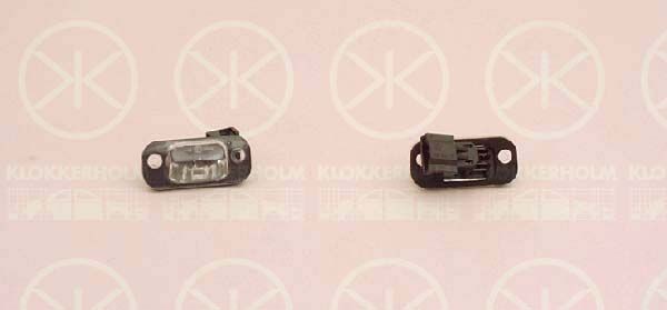 KLOKKERHOLM Kentekenlamp 95220850 Mercedes-Benz GL Kenteken lampje KLOKKERHOLM 95220850