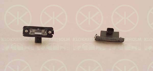 KLOKKERHOLM Licence Plate Light 95230850 95230850 KLOKKERHOLM number plate light SKODA FABIA