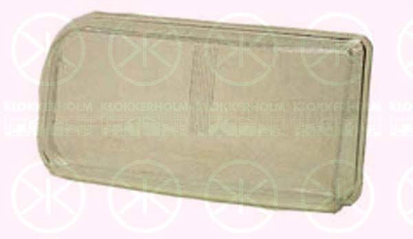 KLOKKERHOLM Headlight lens 95370254A1 Opel ZAFIRA KLOKKERHOLM headlight lens 95370254A1