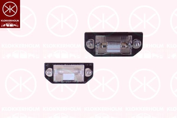 KLOKKERHOLM Kentekenlamp 95390857 Kentekenplaatverlichting KLOKKERHOLM GL 95390857 goedkoop