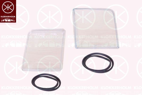KLOKKERHOLM Headlight lens 95620252 Opel ZAFIRA KLOKKERHOLM headlight lens 95620252
