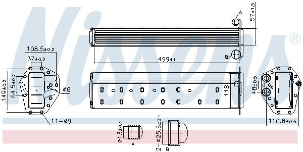 Intercooler NISSENS 961227 NISSENS 961227 Radiador do ar de sobrealimentação BMW Série 7 2017