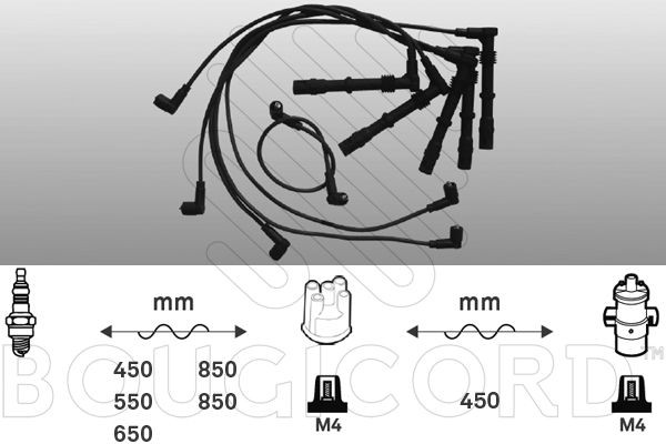 EFI AUTOMOTIVE Kit de câbles d'allumage 9768 EFI AUTOMOTIVE Faisceau d'allumage AUDI 9768