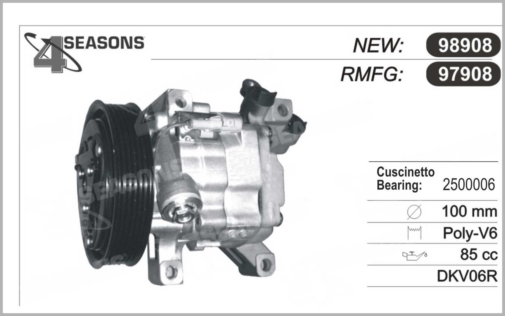 AHE Aircopomp 97908 AHE 97908 Airco PEUGEOT 107 Hatchback (PM, PN) 2011