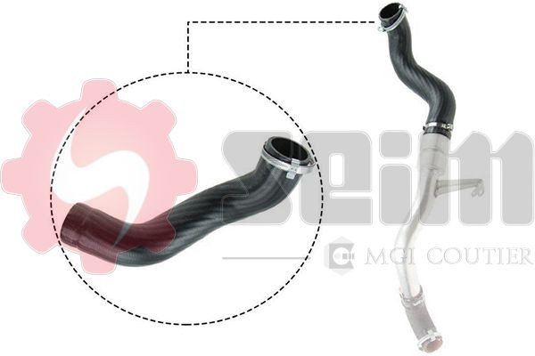 SEIM Tubo flexível do ar de sobrealimentação 981264 981264 Tubo intercooler SEIM FORD TOURNEO CUSTOM